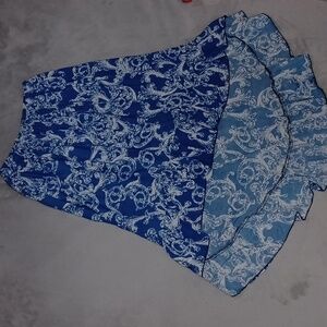 Ace Fashion Blue High Low Skirt